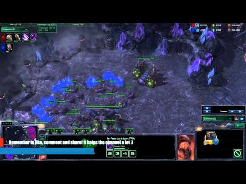 Starcraft 2 - ZvZ action with some really unique strategies - The Marv Point of View