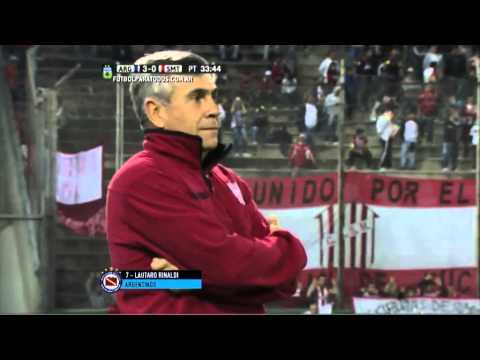 Gol de Rinaldi. Argentinos 3 - San Martín (T) 0. 32avos. Copa Argentina 2015. FPT.