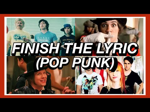 Finish The Pop Punk Lyrics! 🍕