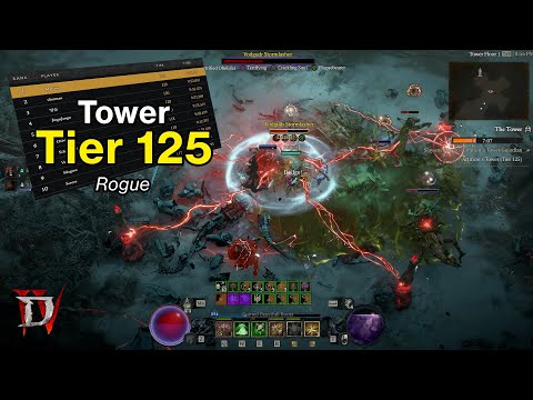 NEW Diablo 4 Tower Leaderboards (Rank 1 Rogue, Season 11)