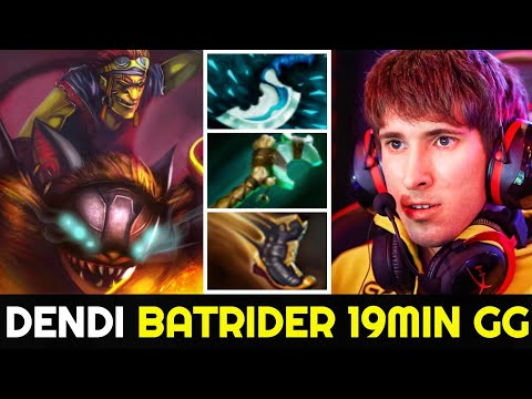 DENDI Mid Batrider - 19min Fast Game Easy MMR 7.26 Dota 2