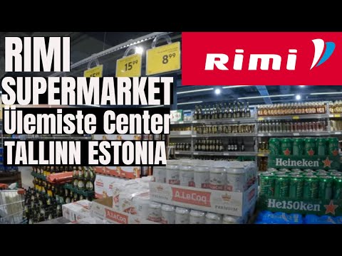 Rimi Supermarket Ülemiste Tallinn Estonia part 1