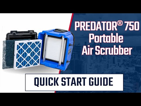 Abatement Technologies PRED750 Portable Air Scrubber Quick Start Guide Video