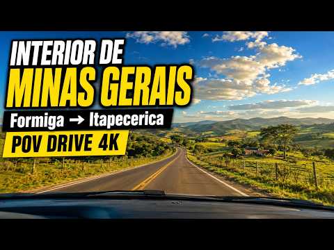 Você Conhece Esta Rota Mineira? | De Formiga a Itapecerica em 4K | POV Drive