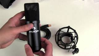 Video thumbnail for auna MIC 900B USB Cardioid Studio Microphone Unboxing by Techsloth