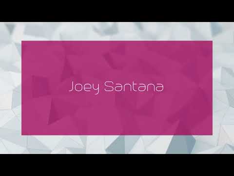 Joey Santana - appearance
