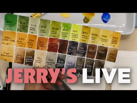 Jerry’s LIVE Episode #132: Sennelier Watercolor, Fabriano Artistico & Raphael Brushes