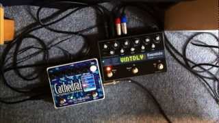 EVENTIDE Timefactor Delay + ELECTRO HARMONIX Cathedral Stereo Reverb Demo