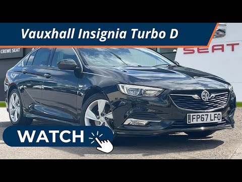 Vauxhall Insignia 1.6 Turbo D BlueInjection SRi VX Line Nav Grand Sport I Crewe SEAT