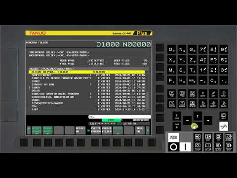 Main Program Select from List in FANUC CNC