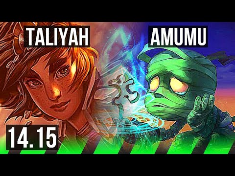 TALIYAH vs AMUMU (JGL) | 13/1/5, 67% winrate, Godlike | EUNE Challenger | 14.15
