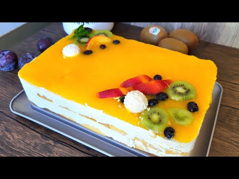 The ultimate summer dessert WITHOUT BAKING, Solero Cake easy