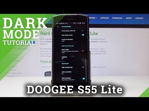 How to Revert the Display Colors in DOOGEE S55 Lite - Color Inversion