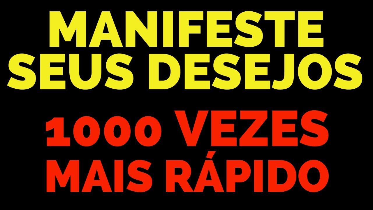 LEI DA ATRAÇÃO 1000 VEZES MAIS RÁPIDO