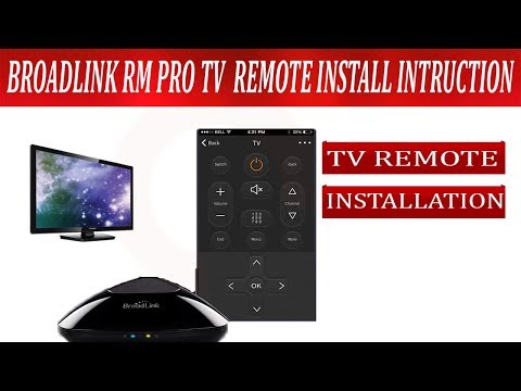 broadlink rm pro control tv Installation Instructions