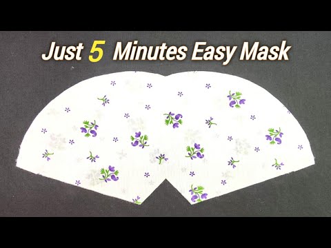 Just 5 Minutes New Breathable Face Mask | Face Mask Sewing Tutorial | DIY Face Mask | New Design