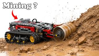 LEGO Excavator Tank Dig Through Thick Mud | Smart Lego