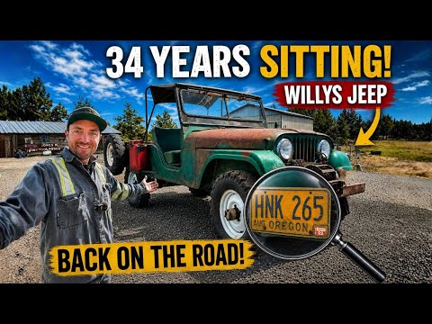 1959 Willys Jeep CJ-6 REVIVAL!  back on the road after sitting 34 years in storage!!!