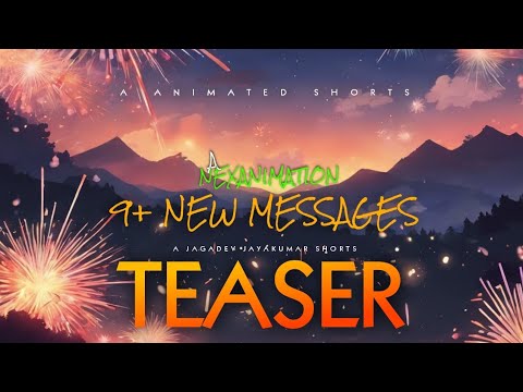 NEXANIMATION'S 9+ NEW MESSAGES |ANIMATED TEASER|JAGADEV JAYAKUMAR #teaser #trending #anime