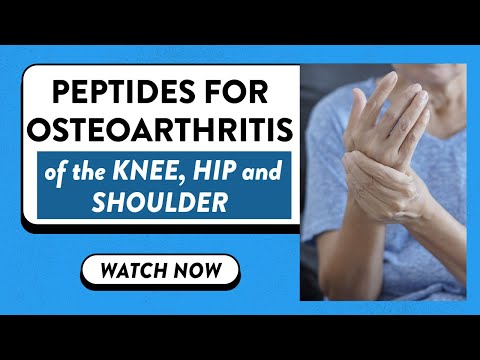 Peptides for osteoarthritis of the knee, hip and shoulder