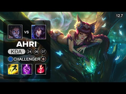 Ahri vs Sylas Mid - EUW Challenger - Patch 12.7 Season 12