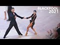 Nino Langella Andra Vaidilaite ITA Blackpool 2021 Professional Latin QF Samba