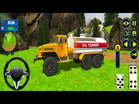 Oil Tanker Truck Driving Simulator - Offroad Uphill Driver Fun 3D - Android GamePlay