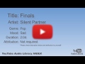 Finals Silent Partner Pop Sad YouTube Audio Library BGM