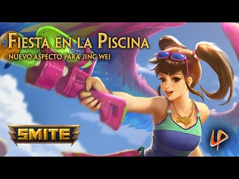Revelación de Aspecto Fiesta en la Piscina - Diosa Jing Wei - Verano de SMITE