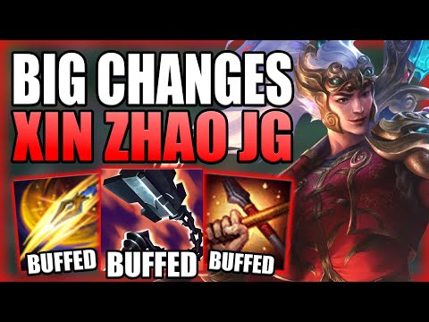RIOT MADE XIN ZHAO JUNGLE A LOT STRONGER WITH THIS NEW PATCH! - Best Build/Runes - League of Legends