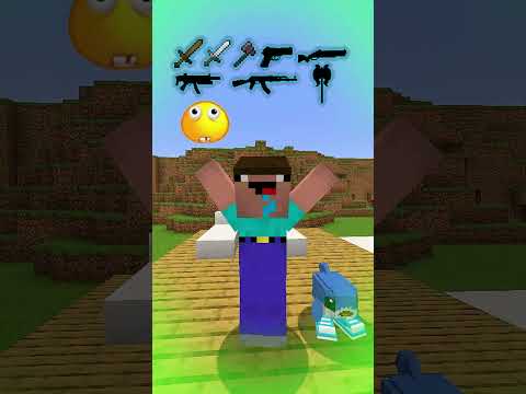 DINO KID GETS A WEAPON EVERY TIME HE SAY YES IN MINECRAFT!