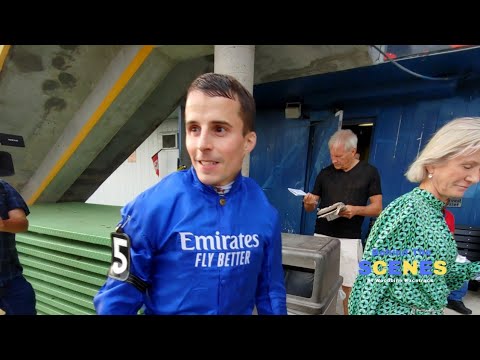 Modern Games with jockey William Buick crushes the field in the Woodbine Mile, 2022.