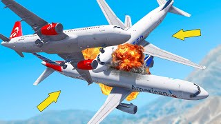 Airbus A320 Crashes Mid-air with TWO Airplanes | Crash in the Skies