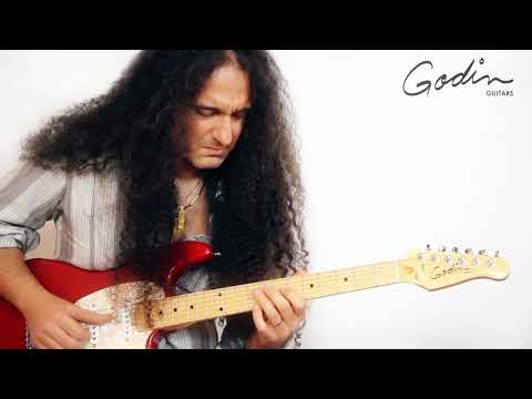 Демонстрация звучания электрогитары Godin Session LTD Desert Red