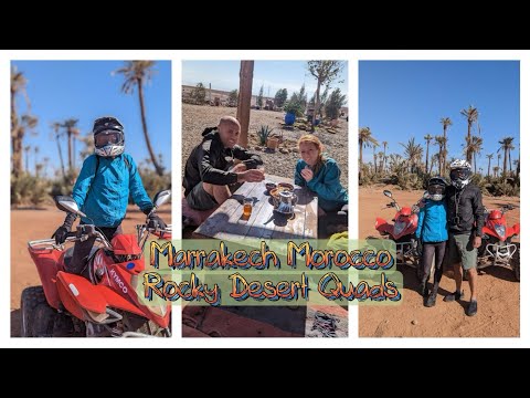 🇲🇦  Quad-biking Adventure through the enchanting Agafay Desert in Morocco 🇲🇦