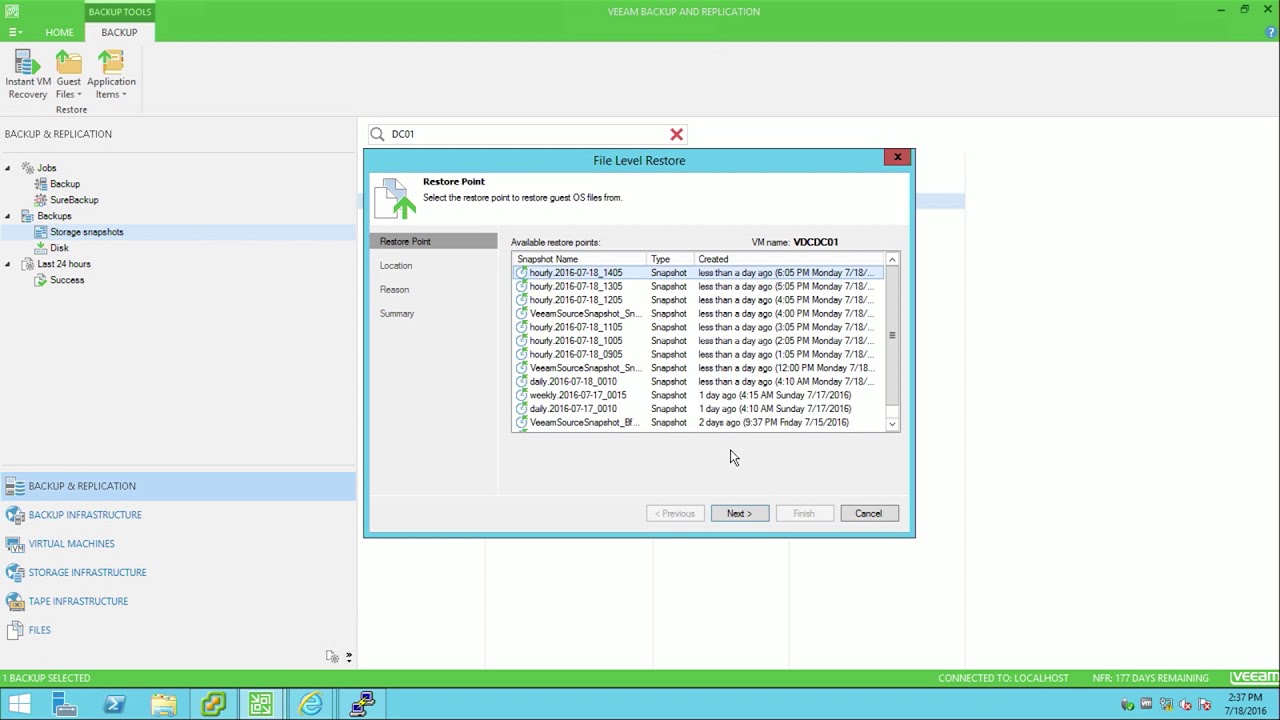 Granular NetApp Storage Snapshot Recoveries using Veeam Explorers video