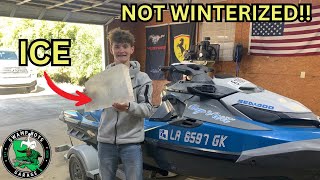 Restoring a Flooded Jet Ski After a Brutal Winter Freeze