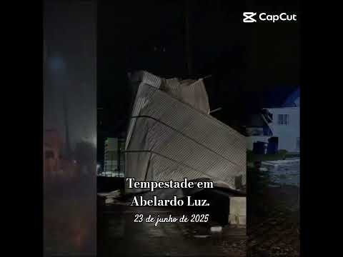 ⚡ Tempestade em Abelardo Luz, SC. #abelardoluz #tempestade #tornado