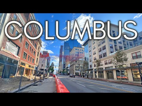 Downtown Columbus Virtual Walking Tour - 4K UHD - Life in Columbus, Ohio, USA 🇺🇸