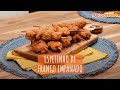 Espetinho De Frango Empanado O Melhor Petisco Das Festas De Rua