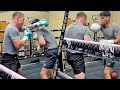 CANELO TEACHING RYAN GARCIA HOW TO COUNTER LUKE CAMPBELL ON THE INSIDE! WORKS COUNTER COMBINATIONS!