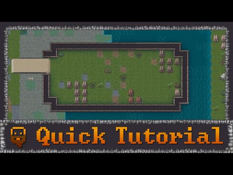 Dwarf Fortress  - Quick Tutorials - Easy Moats