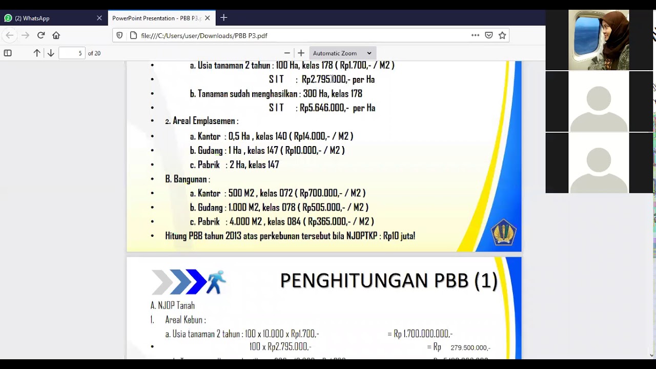 MENGHITUNG PBB P3_SEKTOR PERKEBUNAN & SEKTOR PERHUTANAN_PEMBAHASAN SOAL USKP A