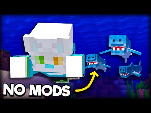 How I Spawned SHARKS In Minecraft Vanilla