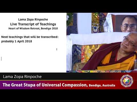 20180401 1600 LZR GSUC Bendigo - Motivation of starting retreat. We are here to transform the mind