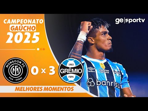 Gols e lances de Monsoon x Grêmio