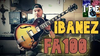 Video thumbnail for Ibanez FA-100 semi-hollow Review & Test by Instruments For Emotions