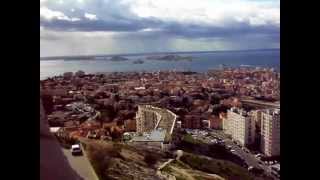 preview picture of video 'Marseille seen from the Cathédrale Notre Dame de la Garde'