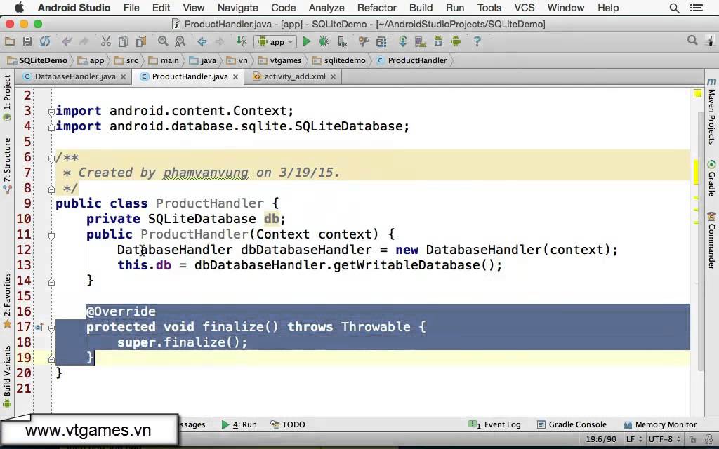 Android SQLite Database Complete Tutorial Part 2