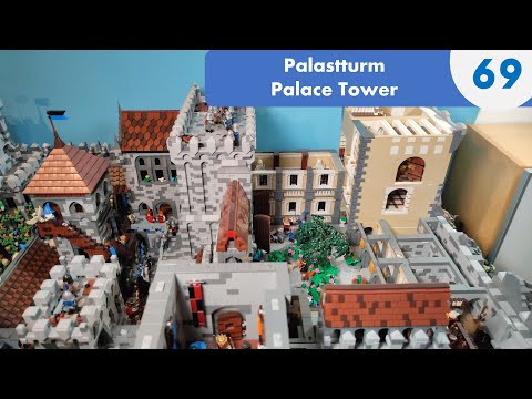 #69 Palace Tower - BUILDING A CASTLE WITH LEGO AND OTHER BRICKS